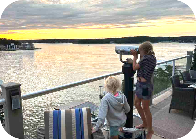 Hi-Spy utsiktskikare - Kvällsvy med barn